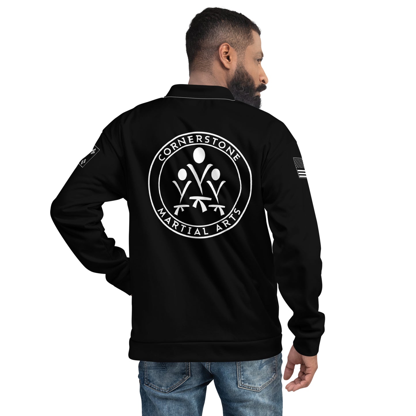 Black Instructor Unisex Bomber Jacket