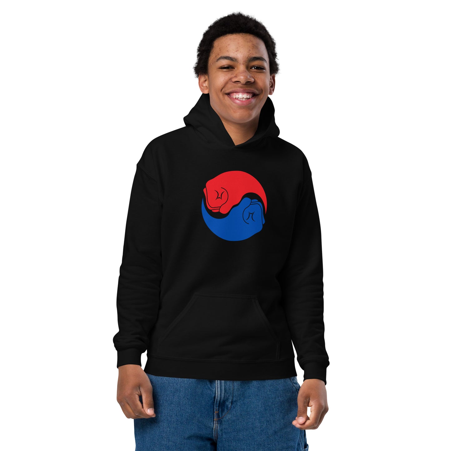 Um Yang Fists Youth heavy blend hoodie