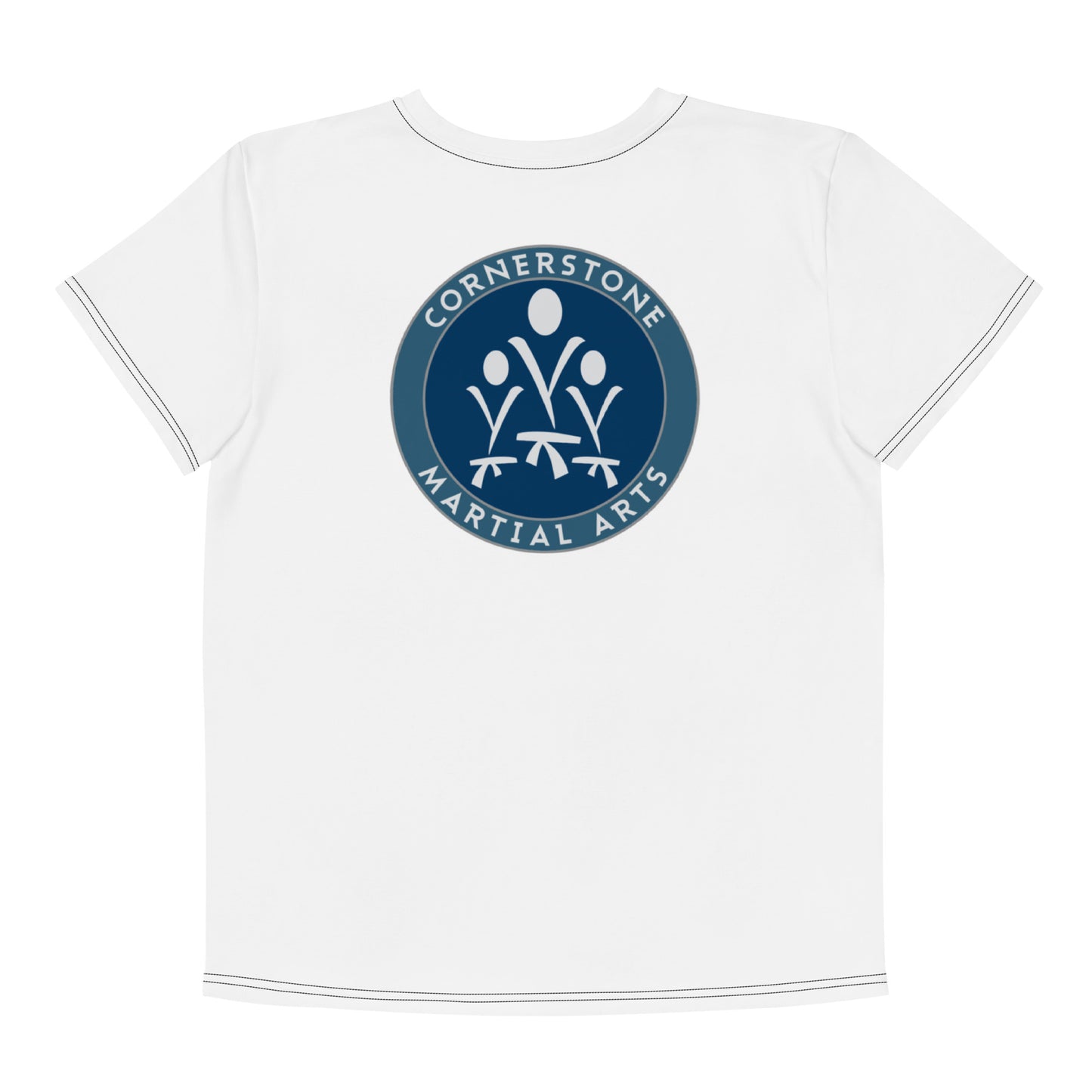 Youth White Belt Unisex Tech T-Shirt