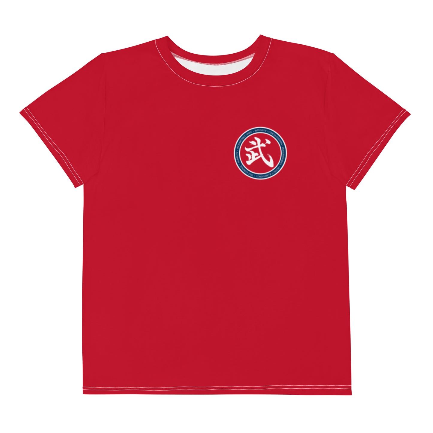Youth Red Belt Unisex Tech T-Shirt