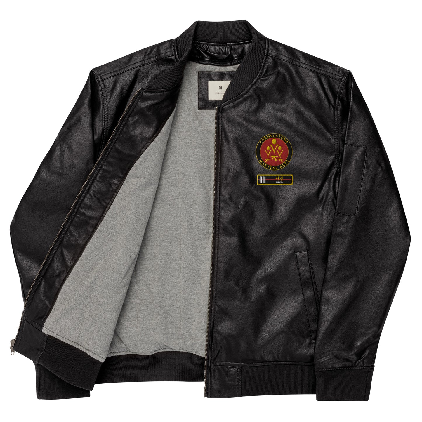 Sabom Leather Bomber Jacket