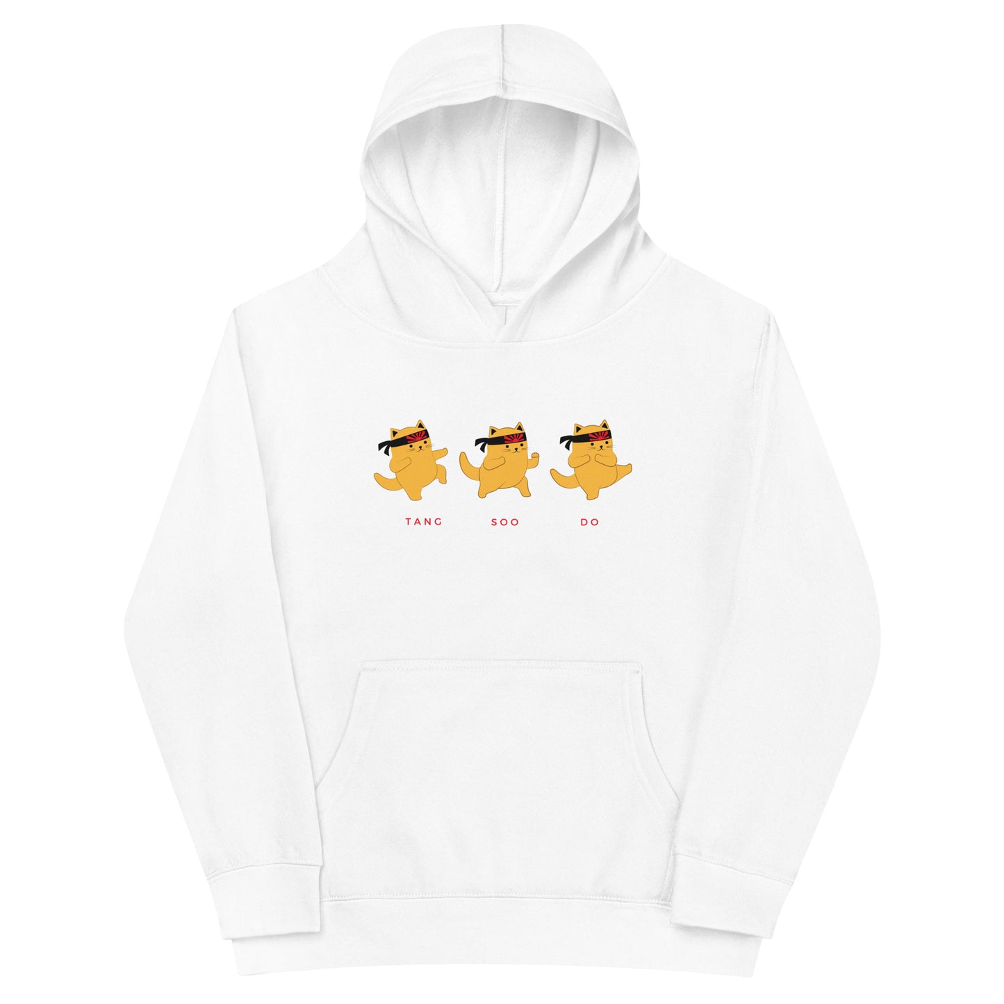 Tang Soo Do Cats Kids Fleece Hoodie
