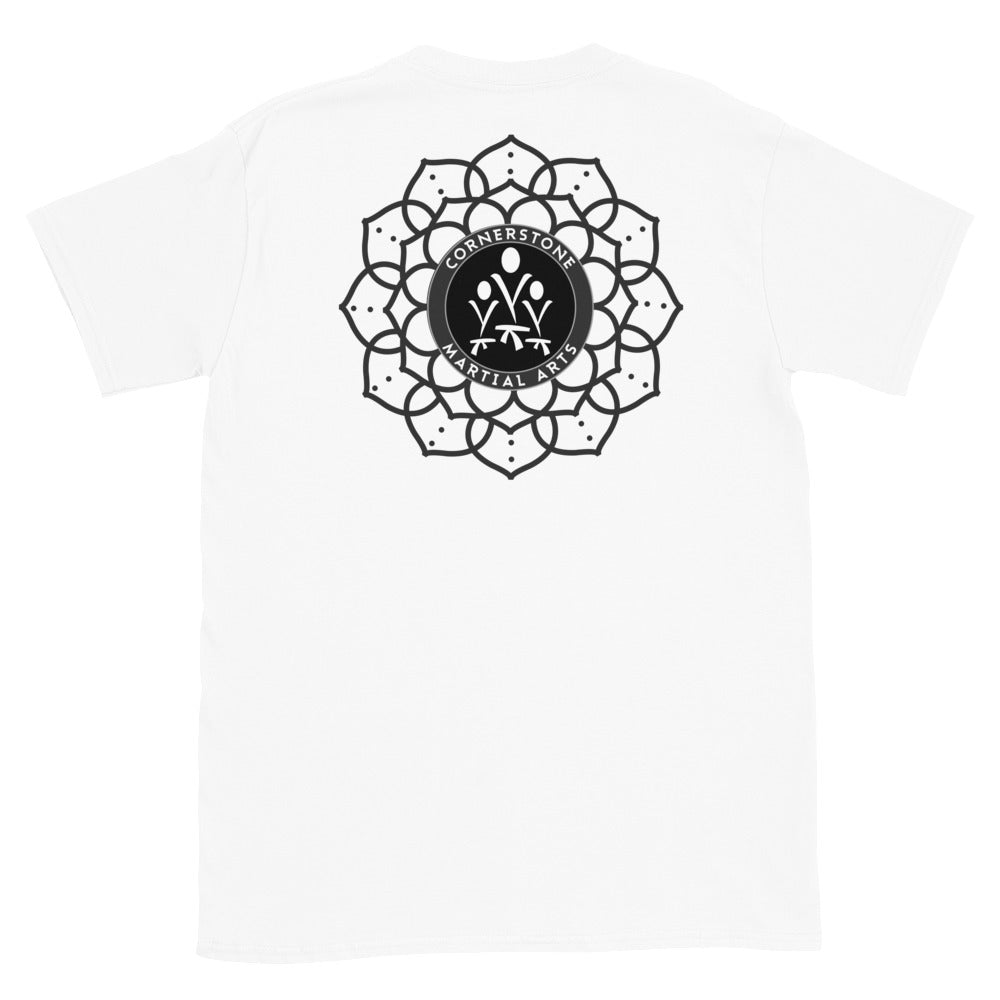 Mind. Body. Spirit. Soft Style Unisex T-Shirt Dark Logo