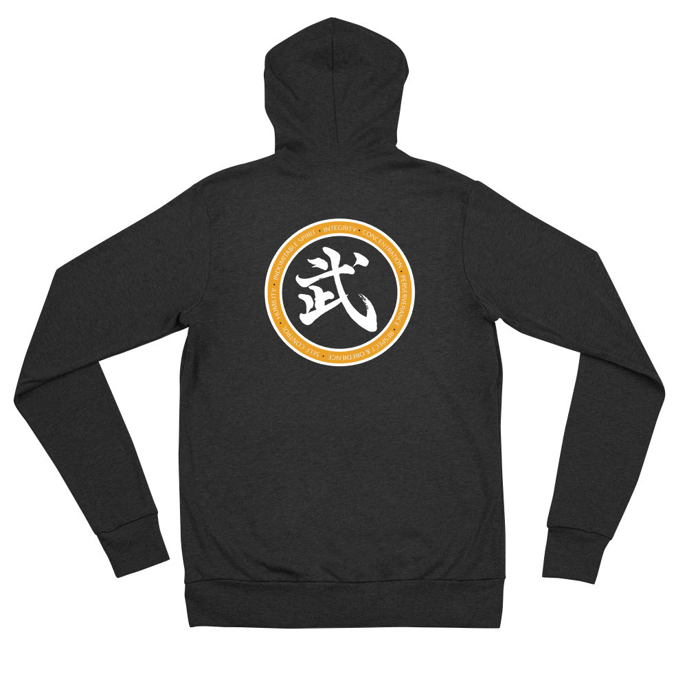 Black Belt Club Unisex zip hoodie