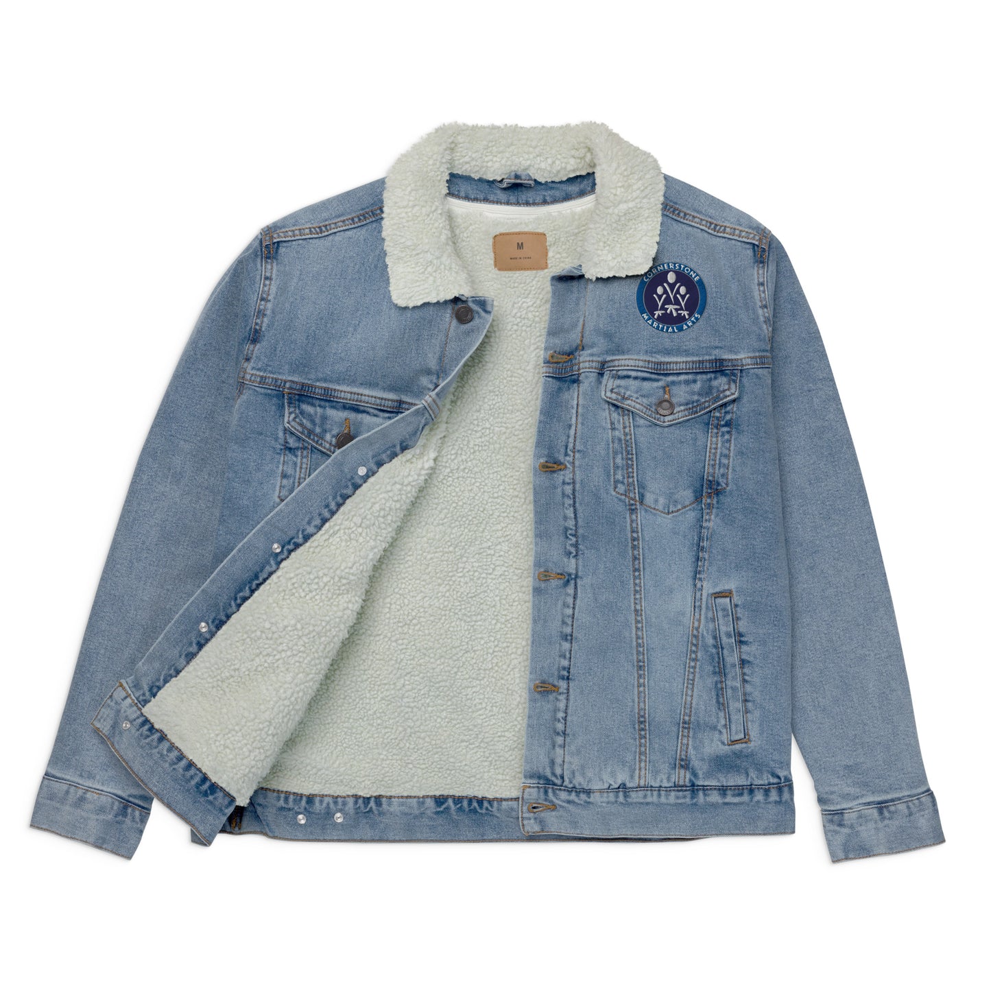 Cornerstone Moo Unisex Denim Sherpa Jacket