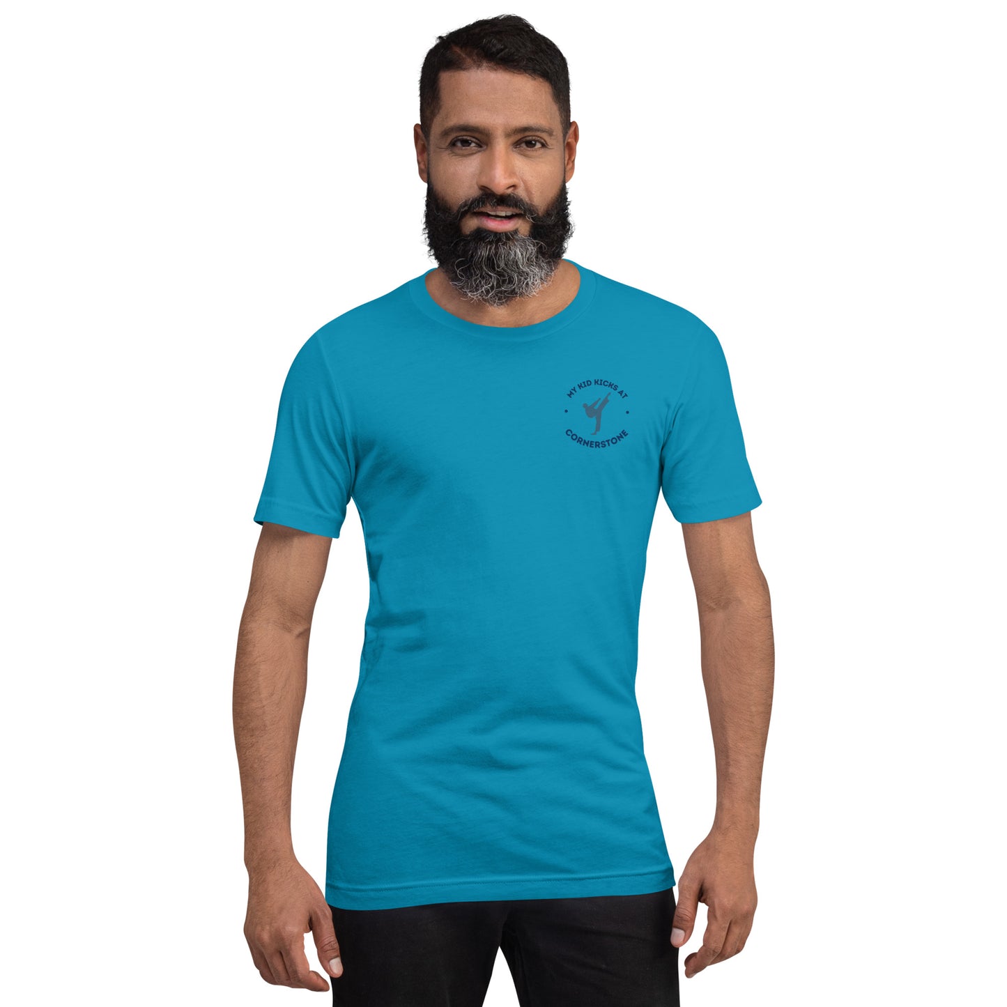 My Kid Kicks at Cornerstone Unisex t-shirt