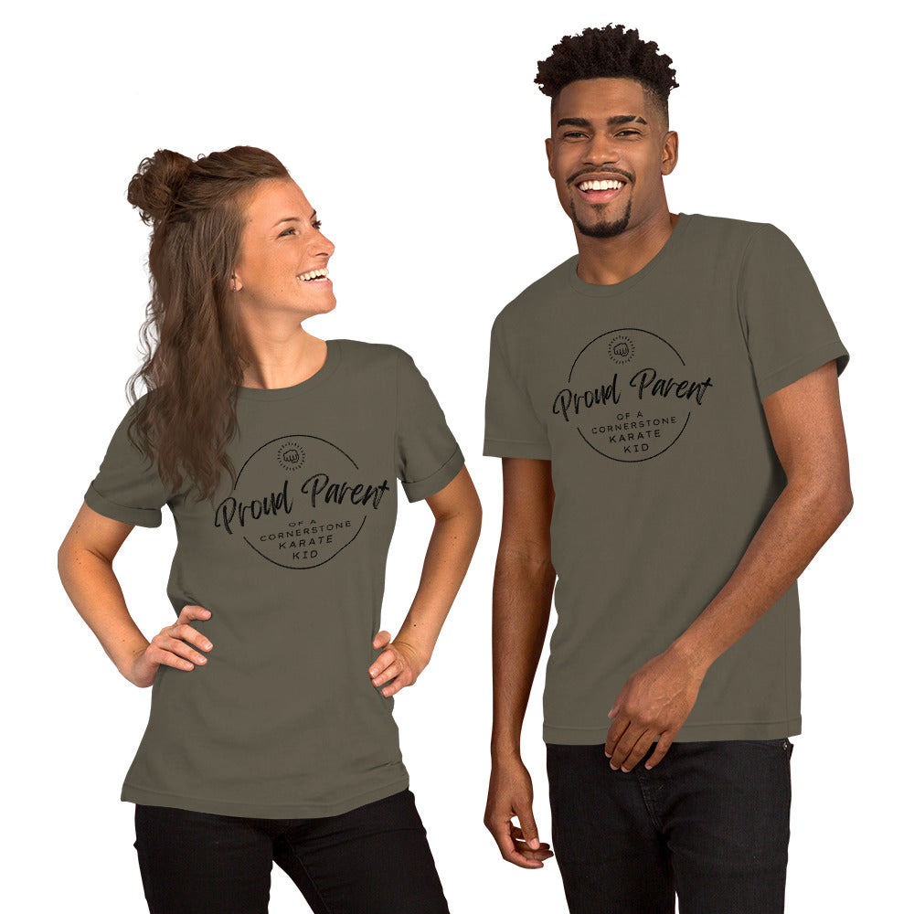 Proud Parent Unisex t-shirt Dark Logo