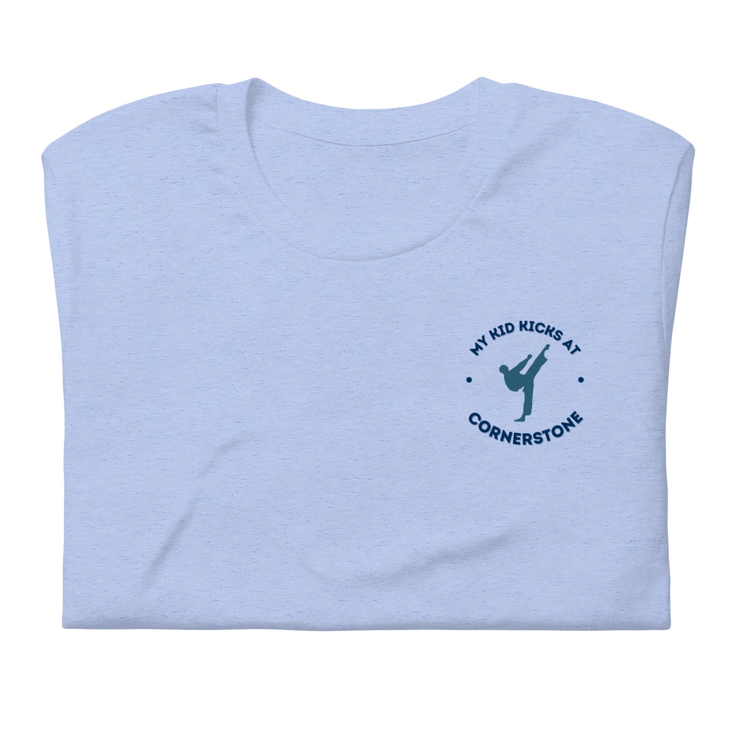 My Kid Kicks at Cornerstone Unisex t-shirt