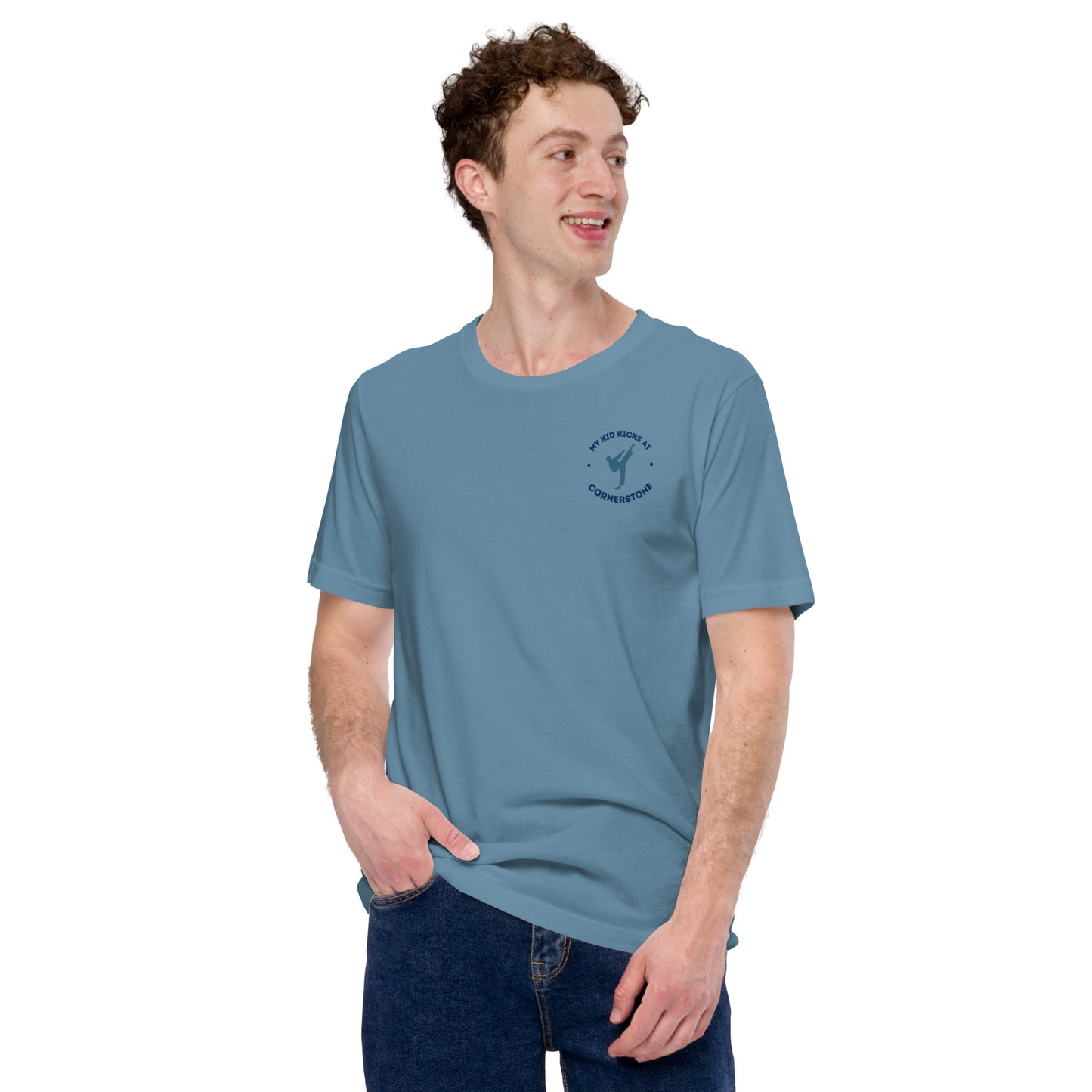 My Kid Kicks at Cornerstone Unisex t-shirt