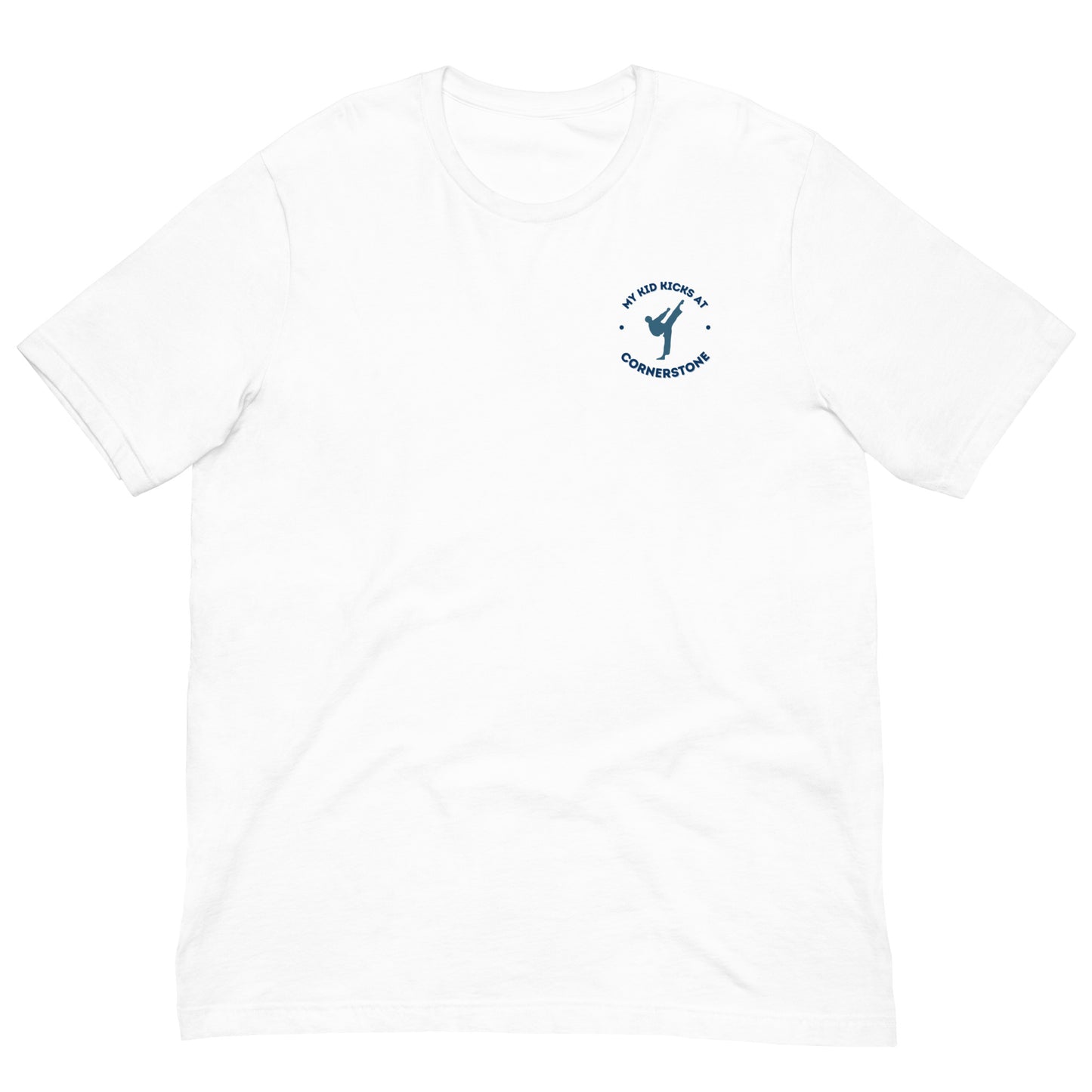 My Kid Kicks at Cornerstone Unisex t-shirt
