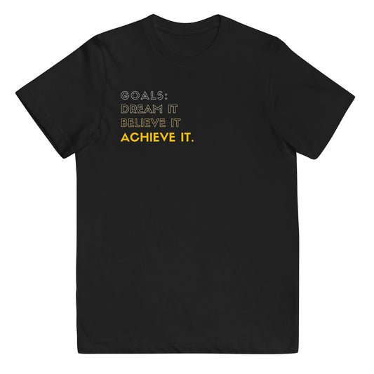 Dream it, Believe it, Achieve it, Youth jersey t-shirt