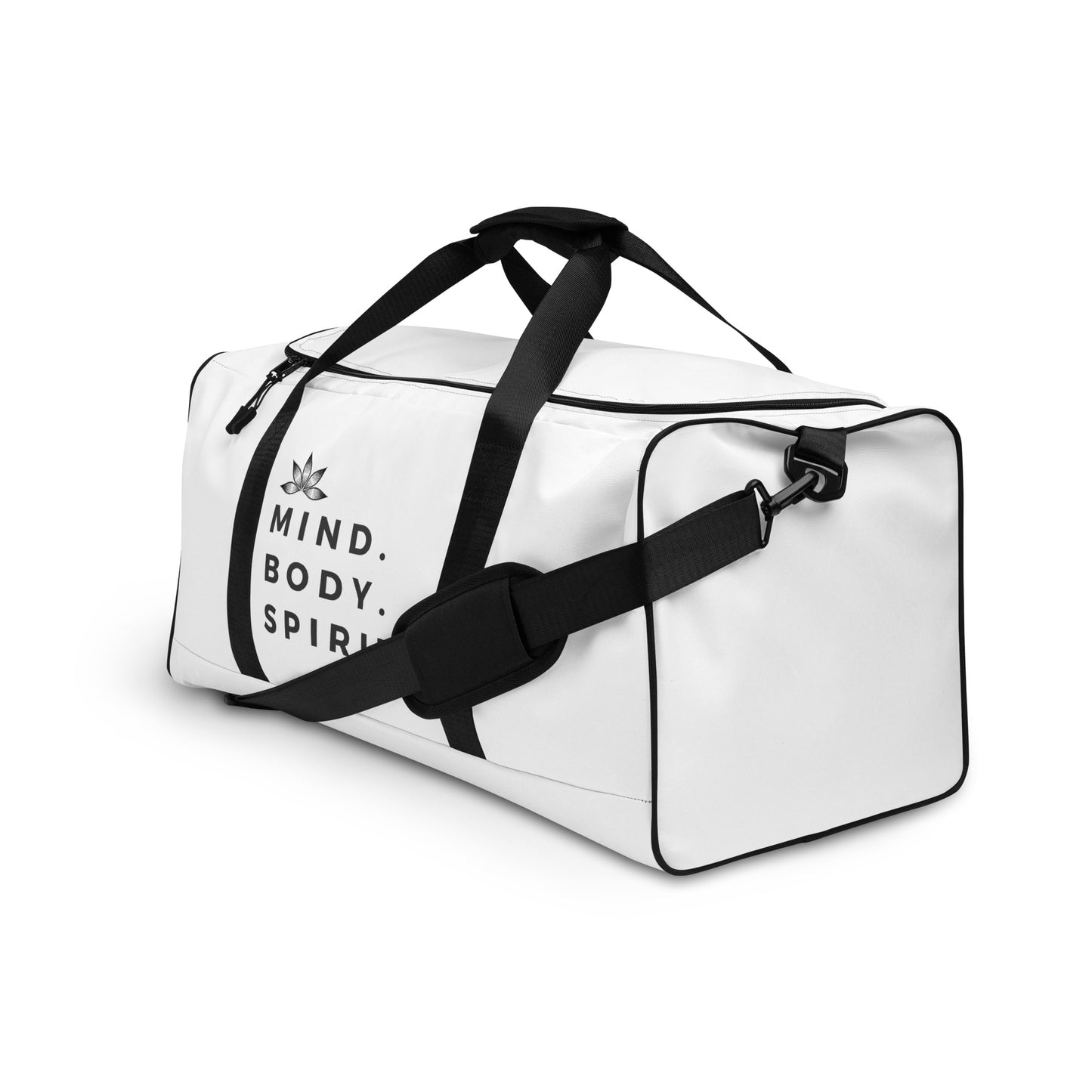 Mind. Body. Spirit. Duffle bag