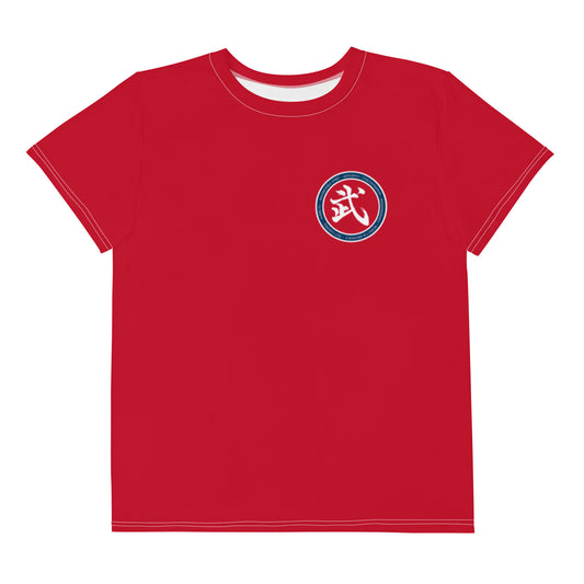 Youth Red Belt Unisex Tech T-Shirt