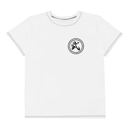 Youth White Belt Unisex Tech T-Shirt