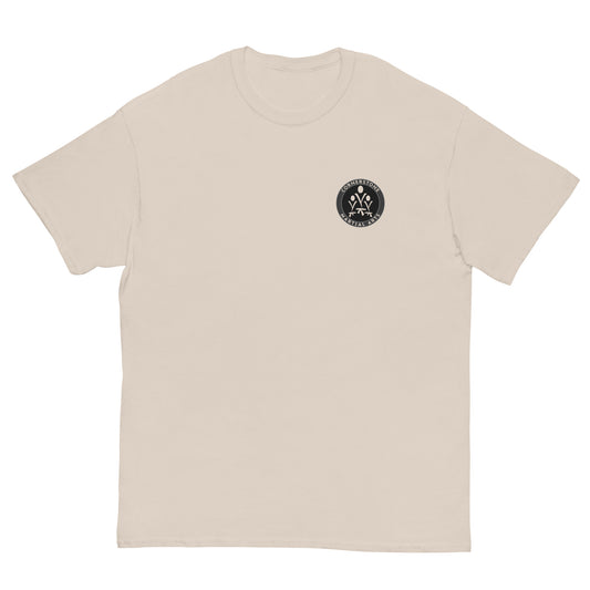 Monochromatic Cornerstone Unisex Cotton T-Shirt Black Logo