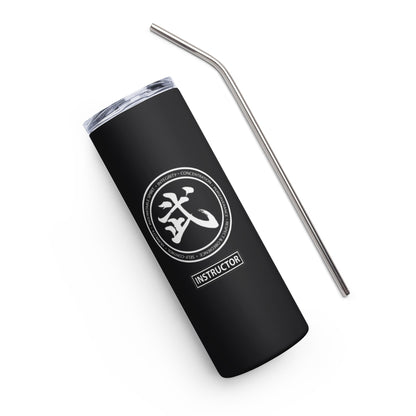 Monochromatic Black Instructor Stainless Steel tumbler