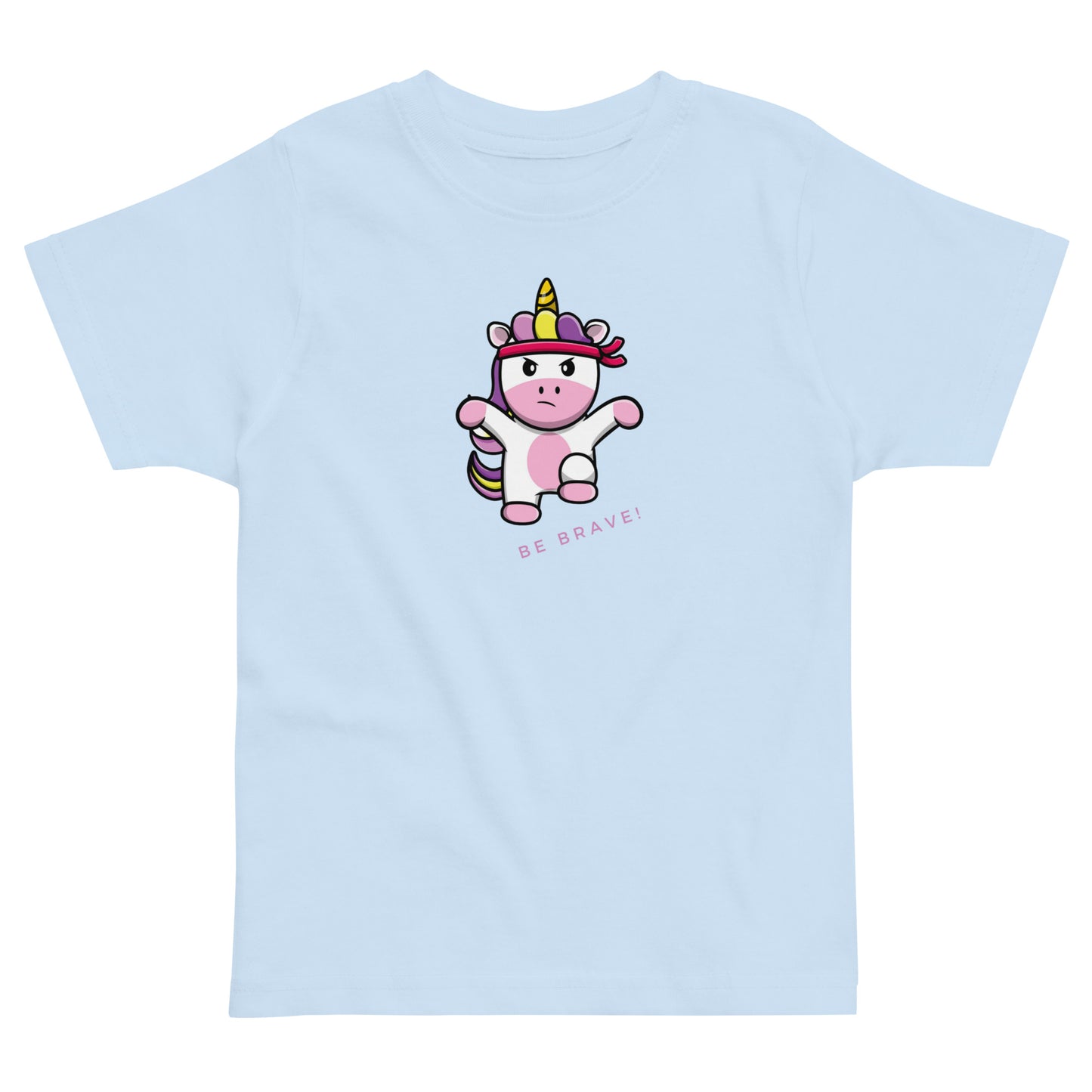 Be Brave Unicorn Toddler Jersey T-Shirt