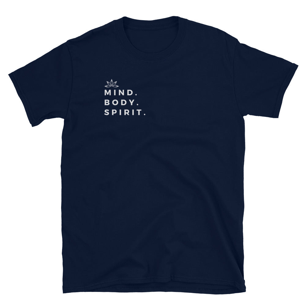 Mind. Body. Spirit. Soft Style Unisex T-Shirt