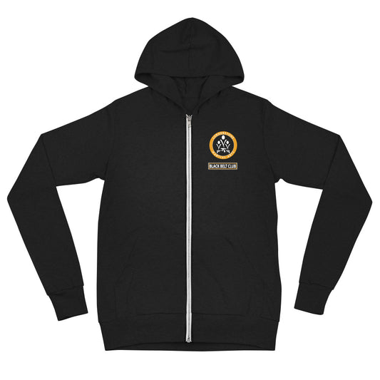 Black Belt Club Unisex zip hoodie