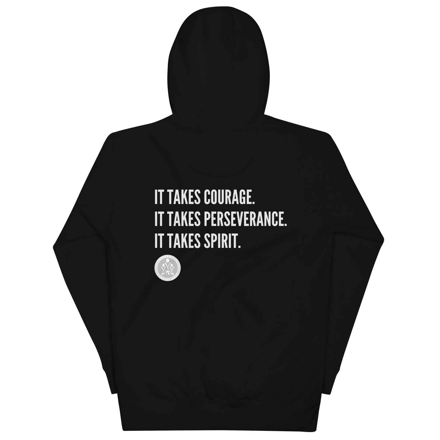 Courage. Perseverance. Spirit. Unisex Hoodie