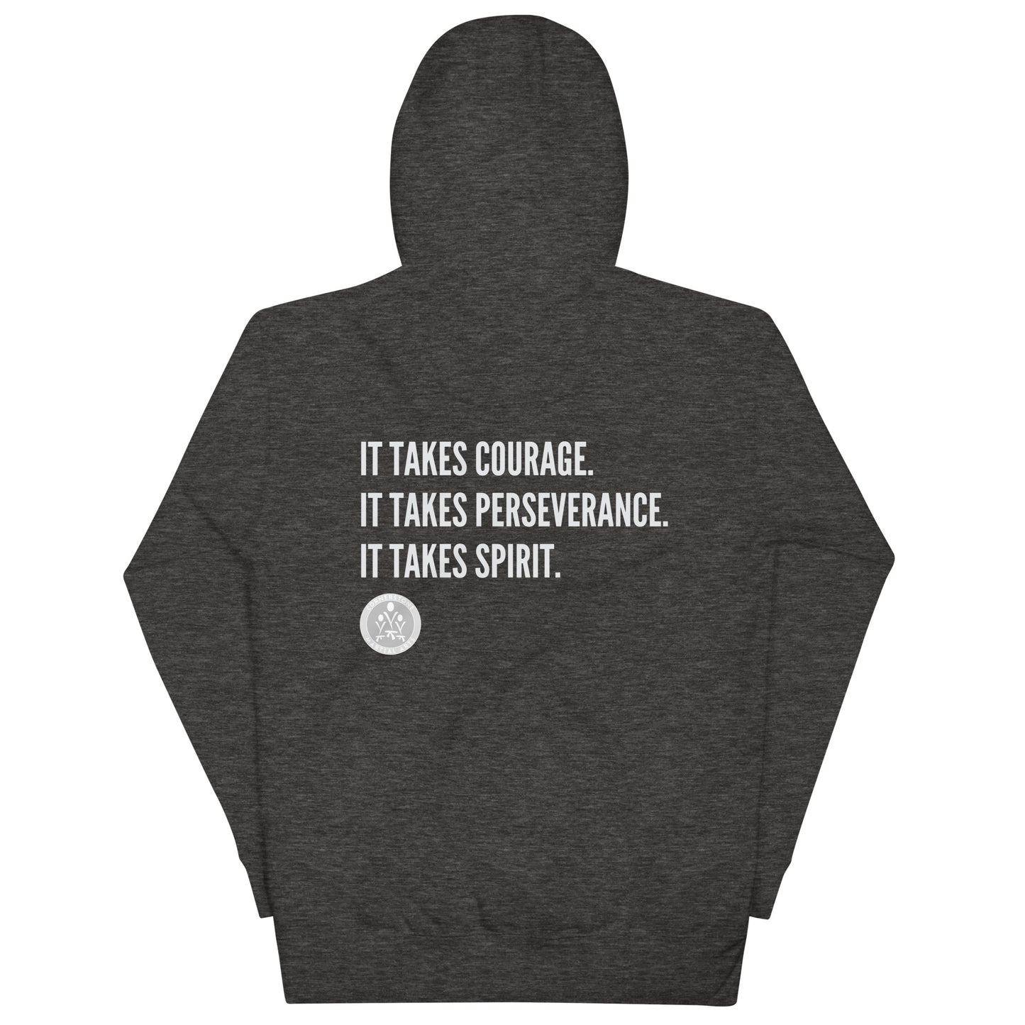 Courage. Perseverance. Spirit. Unisex Hoodie