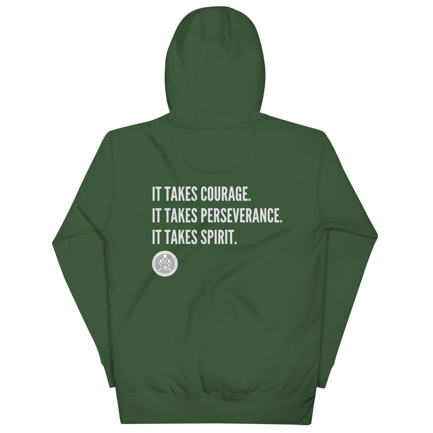 Courage. Perseverance. Spirit. Unisex Hoodie