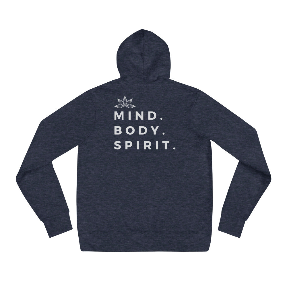Mind. Body. Spirit. Unisex hoodie