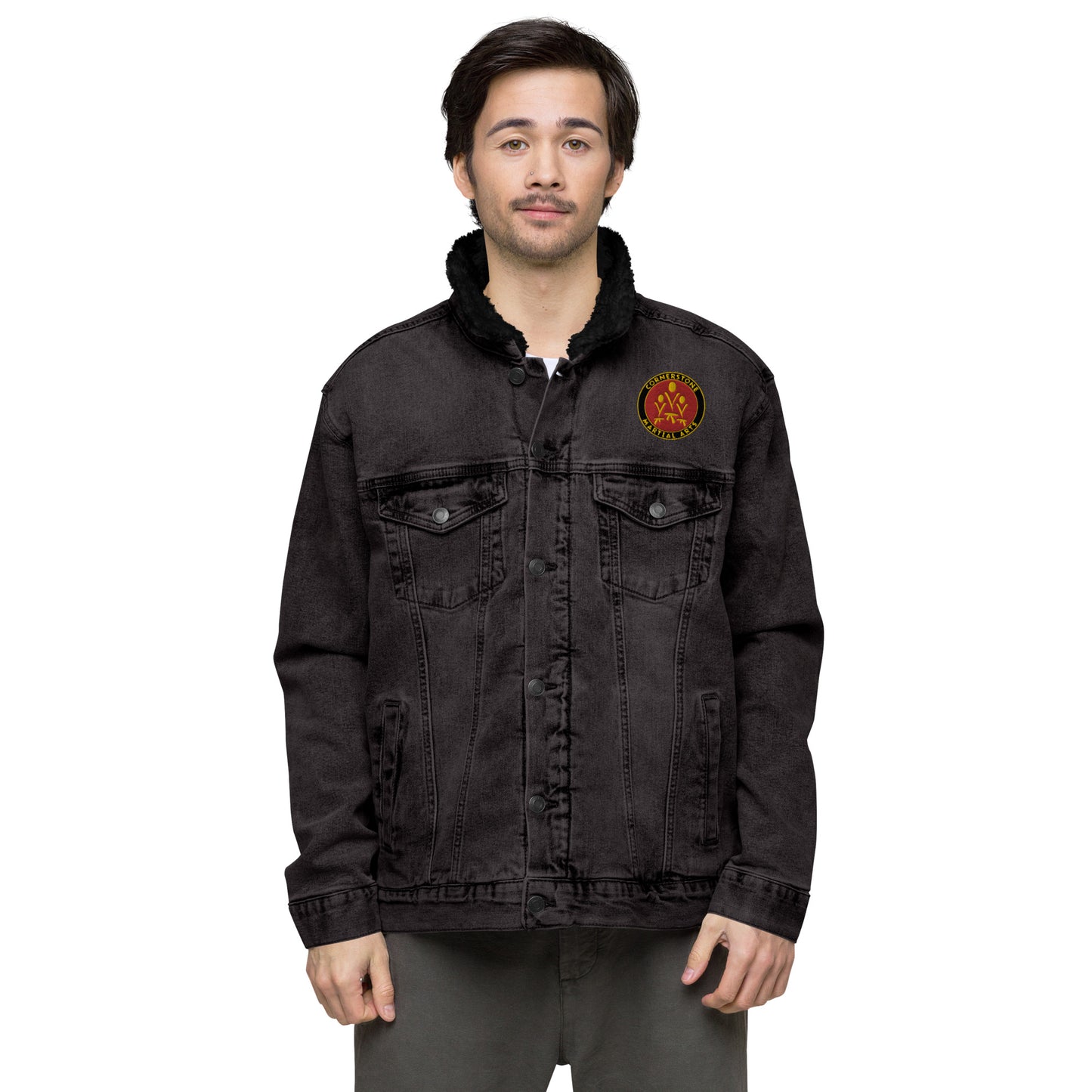 Cornerstone Moo Unisex Denim Sherpa Jacket