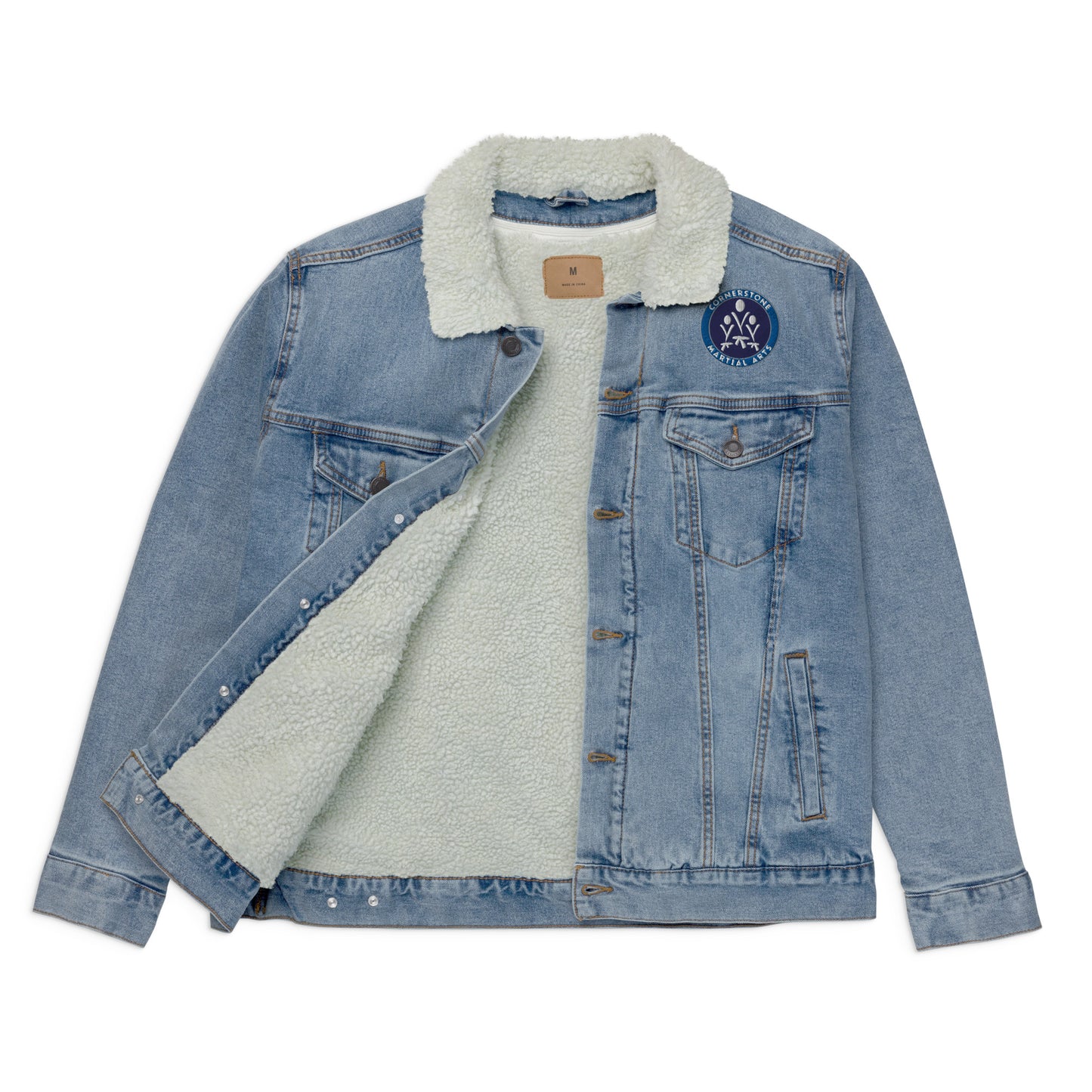 Cornerstone Moo Unisex Denim Sherpa Jacket