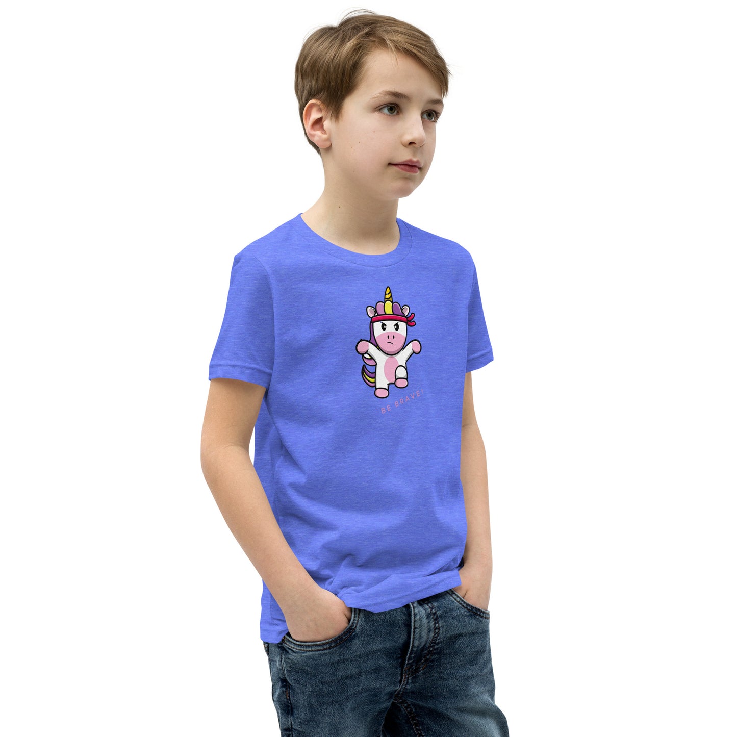 Be Brave Unicorn Youth Short Sleeve T-Shirt