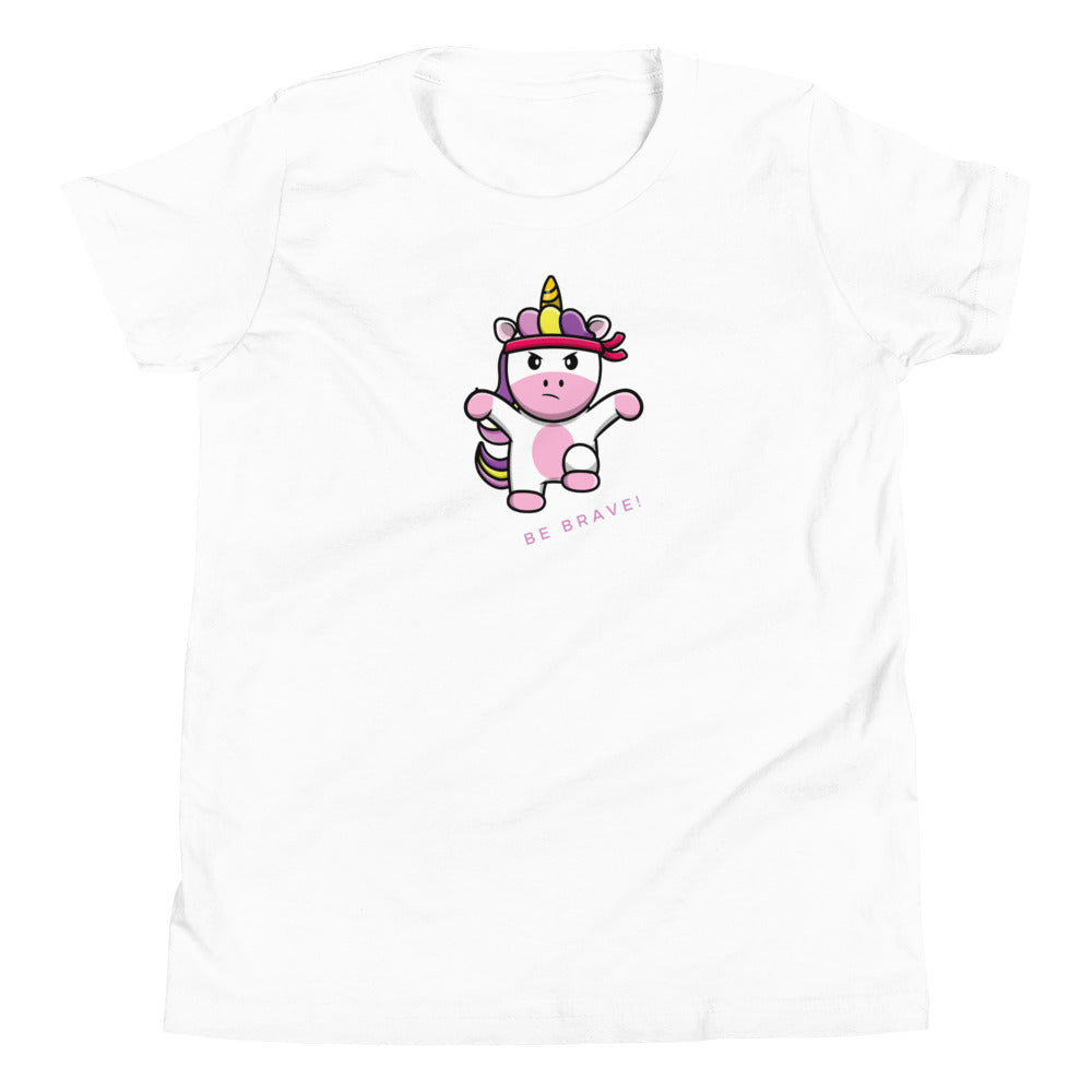 Be Brave Unicorn Youth Short Sleeve T-Shirt